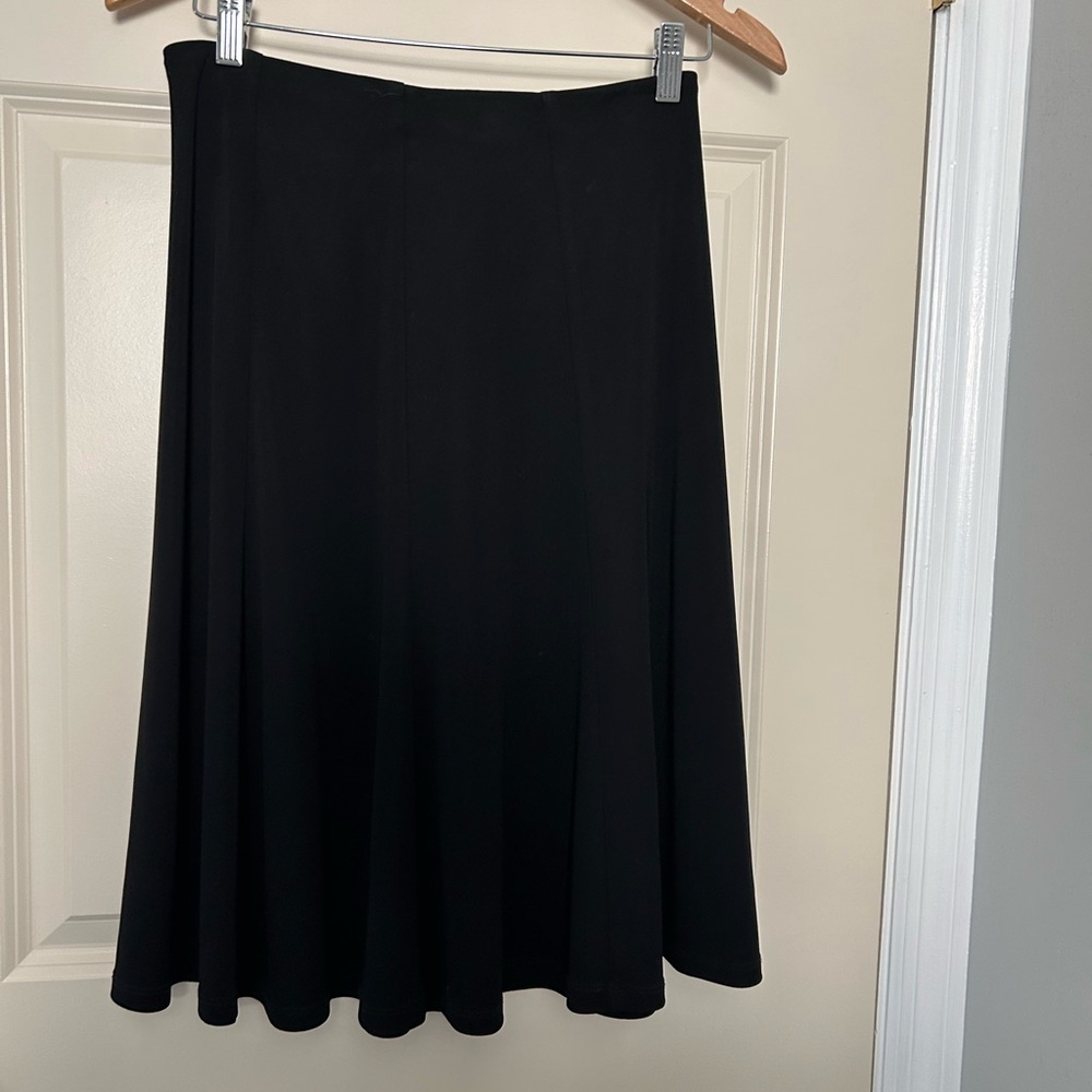 Basic black A-line skirt